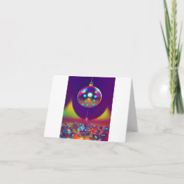 Cartão de Natal de Disco