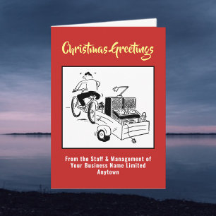 Cartão de Natal de Disco Jockey ou DJ