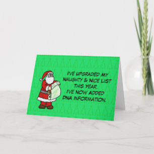 Cartão de Natal de DNA engraçado