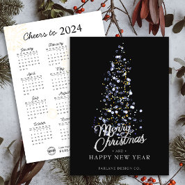 Cartão de Natal de Empresa Árvore de Natal Calendá