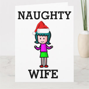 CARTÃO DE NATAL DE ESPOSA NAUGHTY