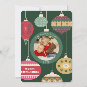 Cartão de Natal de Família com Foto