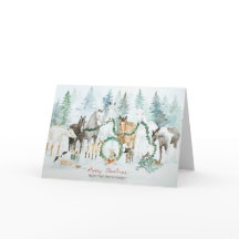 Cartão de Natal de fazenda