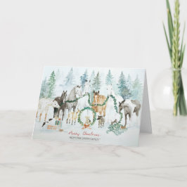 Cartão de Natal de fazenda