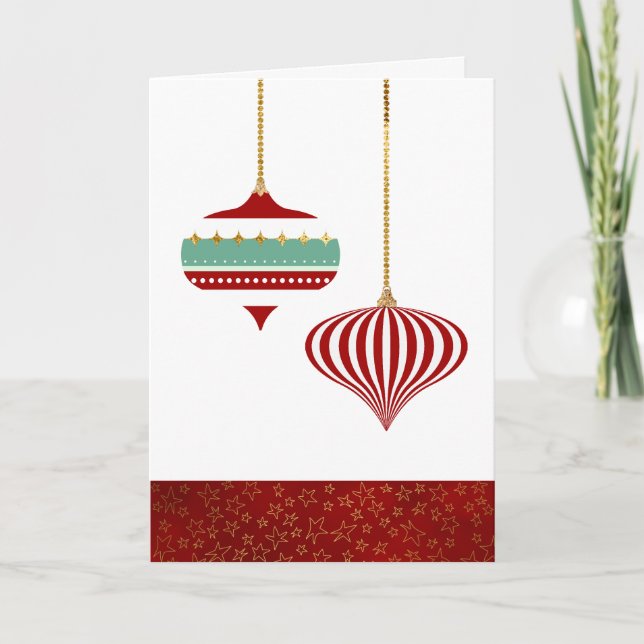 Cartão de Natal de Feriado (Frente)