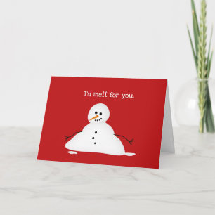 Cartão de Natal de Feriado de Parceiro do Apaixona