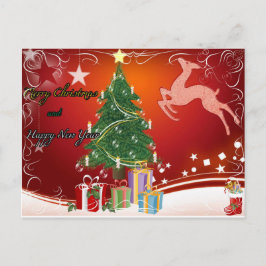 Cartão de Natal de Férias