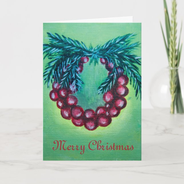 Cartão de Natal de Férias (Frente)