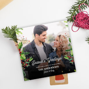 Cartão de Natal de Férias de Boas Reuniões da Esta