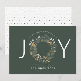 Cartão de Natal de Férias de Férias Dourado Feriad