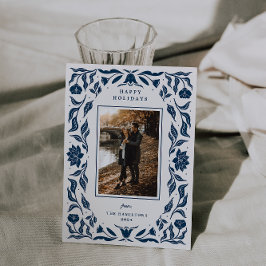 Cartão de Natal de Férias do ornamentado