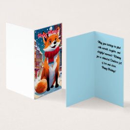 Cartão de Natal de Férias Feliz