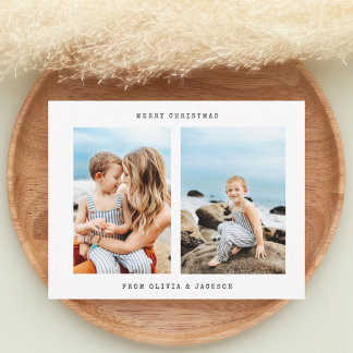 Cartão de Natal de Férias Mínimas Moderno