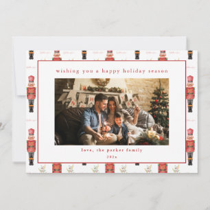 Cartão de Natal de Férias Nutcracker com Foto