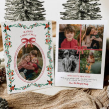 Cartão de Natal de Fita Verde