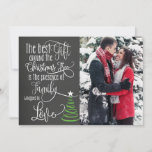 Cartão de Natal de Foto Chalkboard<br><div class="desc">Cartão de Natal de Foto Chalkboard</div>