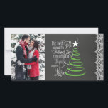 Cartão de Natal de Foto Chalkboard<br><div class="desc">Cartão de Natal de Foto Chalkboard</div>