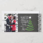 Cartão de Natal de Foto Chalkboard<br><div class="desc">Cartão de Natal de Foto Chalkboard</div>