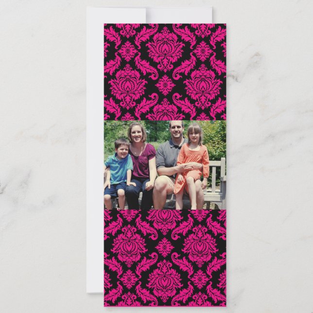 Cartão de Natal de Foto da Família 4x9 (Frente)