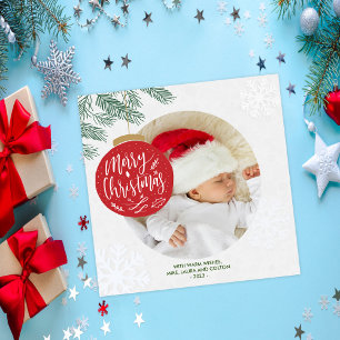 Cartão de Natal de Foto de Férias