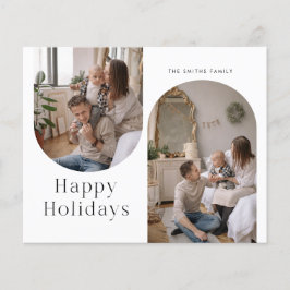 Cartão de Natal de Foto de Férias Feliz Orçamento