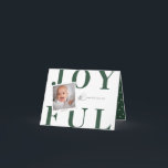 Cartão de Natal de Foto de Tipo Negrito Moderno Ve<br><div class="desc">Bonito e modesto, ousado tipo verde eden, cartão com fotos de férias. Recursos da placa, foto do solteiro no quadro de estilo polaroide. A Dentro card é complementada com um padrão de ponto de rabisco branco no plano de fundo de cor verde correspondente. Modelo para espaços de texto para mensagens...</div>