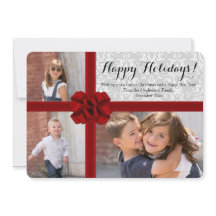 Cartão de Natal de Foto do Grande Arco Vermelho 3