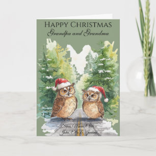 Cartão de Natal de Foto Personalizado para Avós