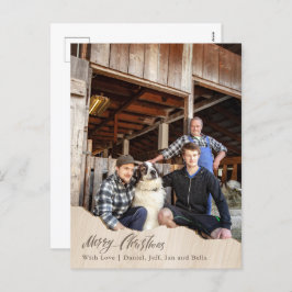 Cartão de Natal De Fotografias Fazenda Cartão De N