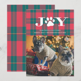 Cartão de Natal de Fotos de Animais de Estimação P