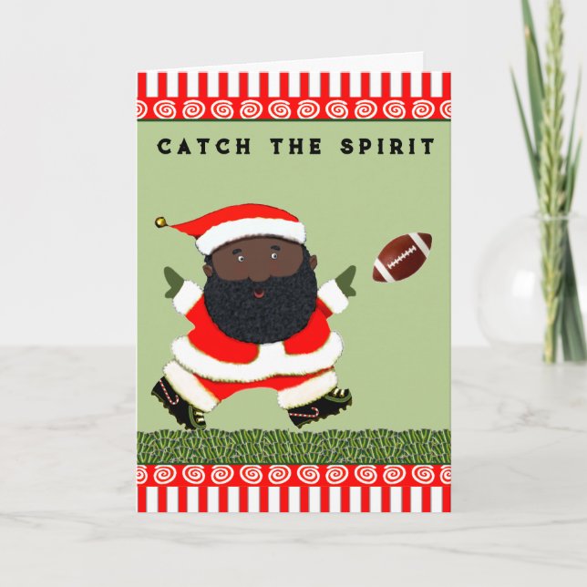 Cartão de Natal de Futebol (Frente)