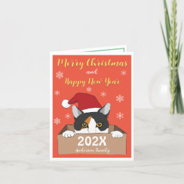 Cartão de Natal de Gatinho pequeno