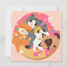 Cartão de Natal de Gatos