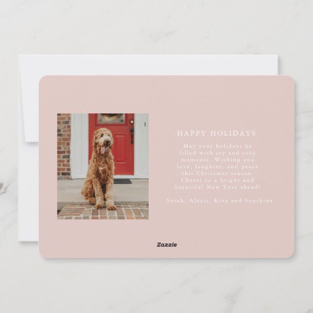 Cartão de Natal de Grande Alegria Colorida (Verso)