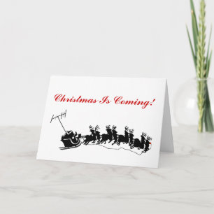 Cartão de Natal de Ham - Silhouette Ver. 2