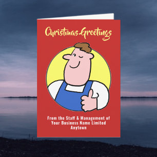 Cartão de Natal de Handyman ou Empresa DIY