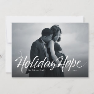 Cartão de Natal de Holiday Hope com o script moder