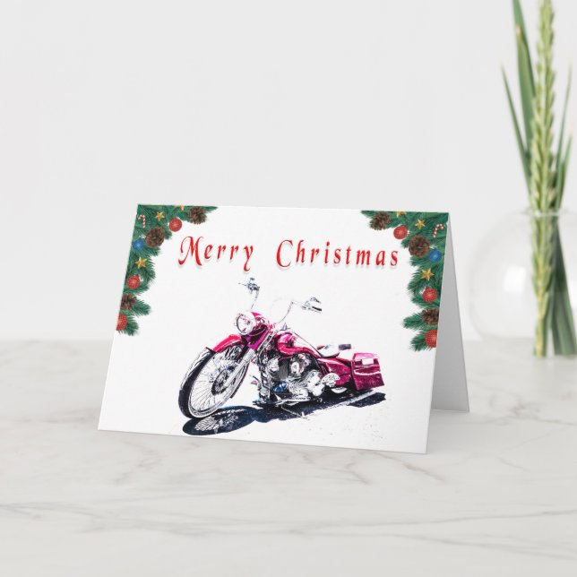 Cartão de Natal de Hot Rod (Frente)