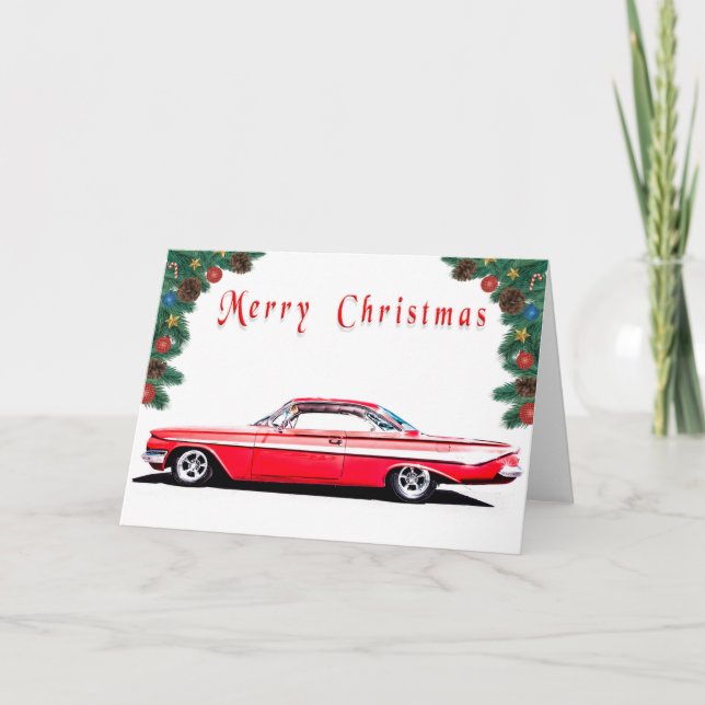 Cartão de Natal de Hot Rod (Frente)