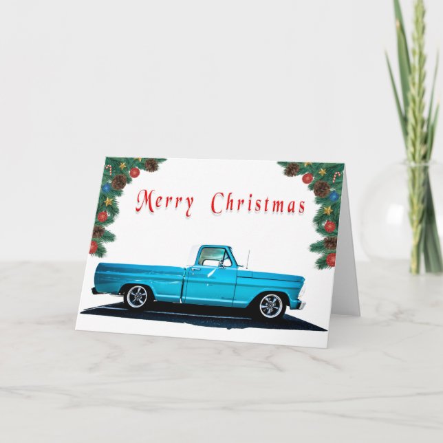 Cartão de Natal de Hot Rod (Frente)