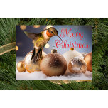 Cartão de Natal de Hummingbird<br><div class="desc">Cartão de Natal de Hummingbird criado de uma foto tirada pelas Criações de Audrey - Todas as Fotos de Hummingbird que eu uso em minhas designs são tiradas por mim em minha casa em Mason,  Tn.</div>