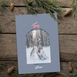 Cartão de Natal de Imagem do Deer & Arch