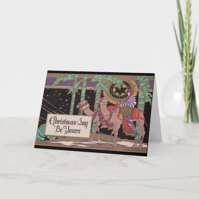 Cartão de Natal de Impressões Art Deco (Frente)