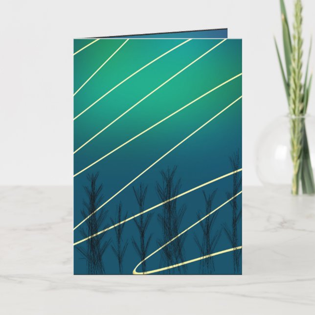 Cartão de Natal de Inverno (Frente)