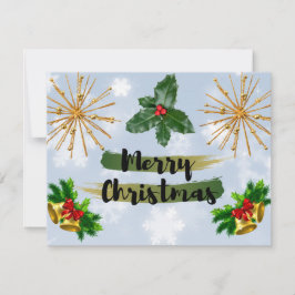 Cartão de Natal de Inverno