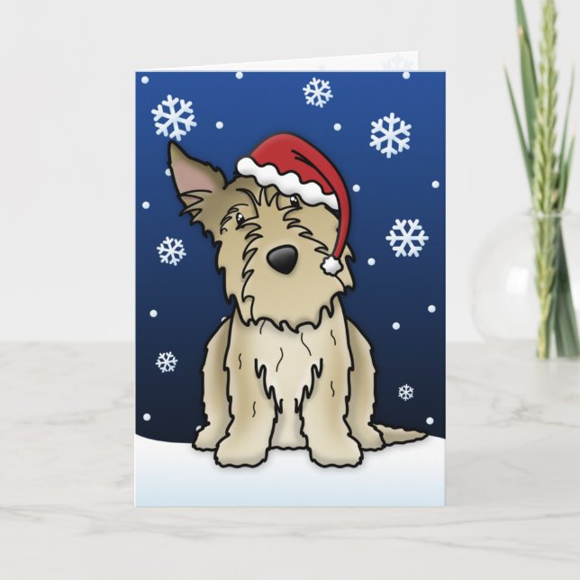 Cartão de Natal de Kawaii Berger Picard (Frente)