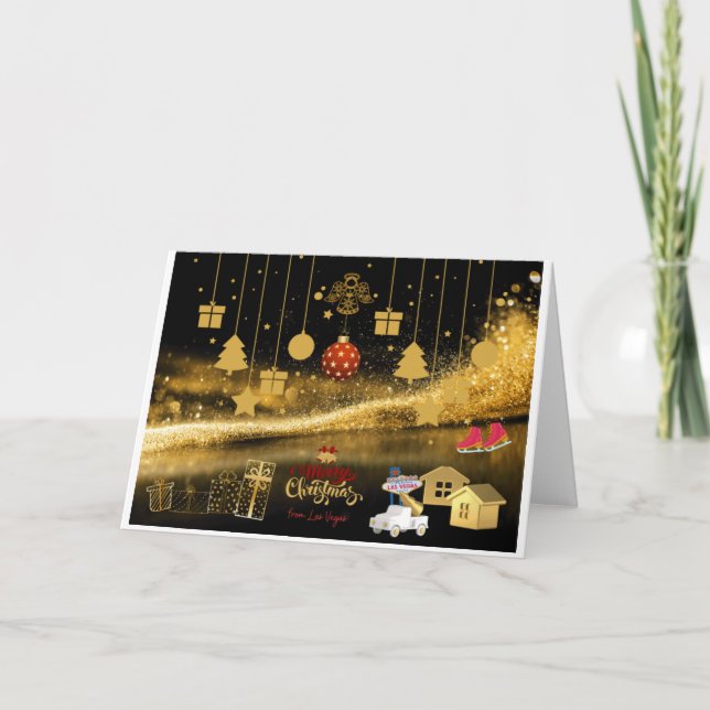 Cartão de Natal de Las Vegas (Frente)