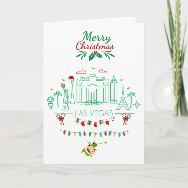 Cartão de Natal de Las Vegas (Frente)