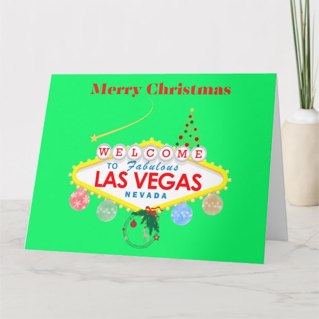 Cartão de Natal de Las Vegas BIG (Frente)