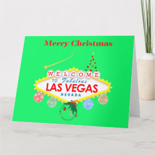 Cartão de Natal de Las Vegas BIG